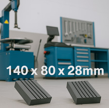 Pair 2 Post Rubber Lift Pads