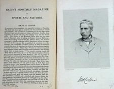 Old Antique Print Ref.736 1874 Portrait Mr W. H. Cooper Bramham Master