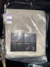 M&S Pencil Pleat Velvet