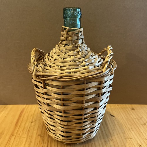 Antique demijohn glass - antique, 13”