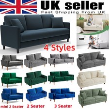 2/3 Seater Teddy Velvet Sofa