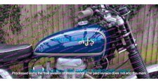 SUITABLE FOR Ajs 16Mc 350 Scrambler Competition Blue Steel Petrol Tank + cap tap