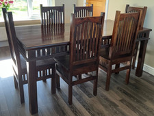 Rustic Sheesham Wood Dining