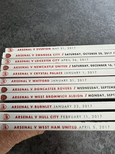Arsenal programmes all - , x