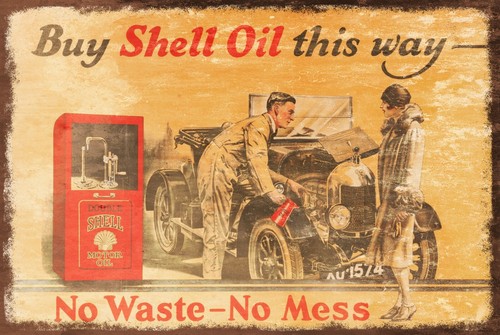 Shell mess motor oil advert - shell,
