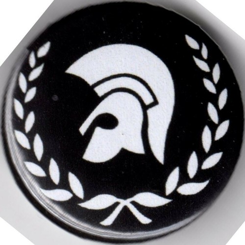 Trojan skinhead pin - skinhead,