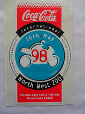 1998 NORTH WEST 200 Publicity Sticker. Unused.