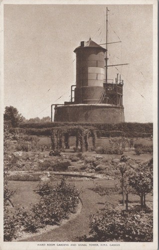 Suffolk postcard hms ganges - suffolk,