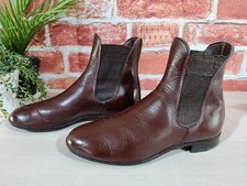VINTAGE HAWKINS RICH CHESTNUT BROWN CHELSEA BOOTS UK 5 EU 38 NORTHAMPTON WOMENS