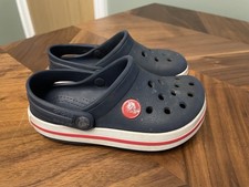 Kids Crocband Crocs - Navy - Size C 9