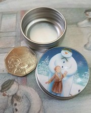 The Snowman Mini Gift  Tin Bag Christmas Sweets Coins Jewellery Raymond Briggs