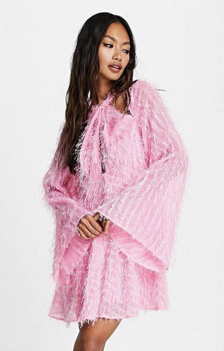 Women pink solid - women's, dress