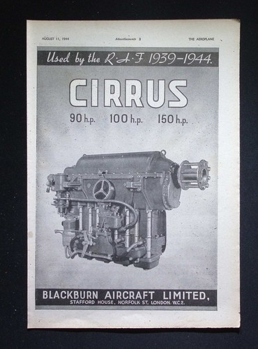 Original 1944 advert blackburn - original,