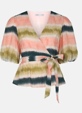 Oasis - Tie Dye Wrap Top - Size 8 - RRP £45.00