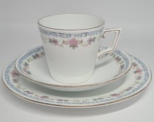 Shelley Late Foley 8290 Victoria shape trio teacup, saucer, plate 1910
