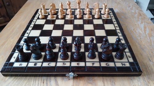 Wooden chess and - wooden, set