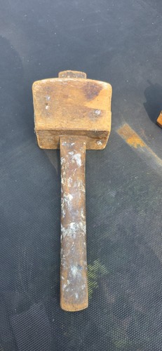 Vintage wooden carvers mallet - wooden,