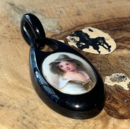 Antique victorian whitby jet - victorian,
