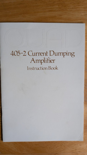 Quad 405 instruction book - instruction,