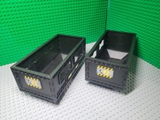 Lego 32094pb001 Vehicle, Forklift Load Bin 2D&4D Black Pack of 2.