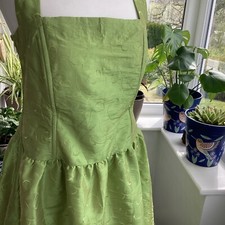1980s Dress Lime Green 