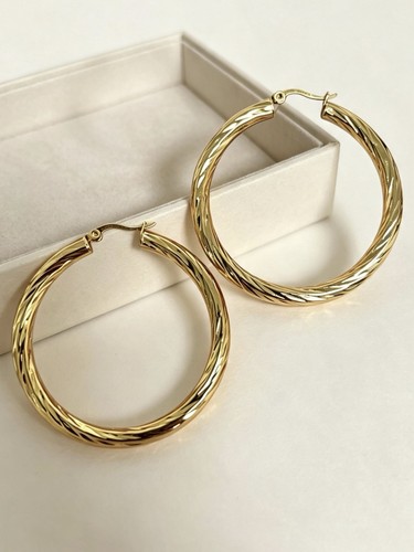 Large 50mm 18ct yellow - 50mm,