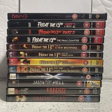 Friday The 13TH DVD Collection Part 1 2 3 4 6 7 8 9 10 Freddy V Jason + Remake
