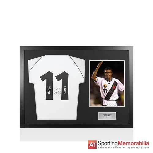 Framed romario signed vasco - framed,