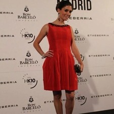 ZARA Red Tulip Dress Black