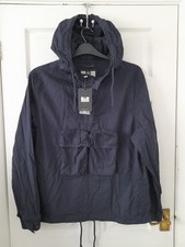 Weekend Offender Navy Blue Men's Anorak/Smock With Hoodie Size  M