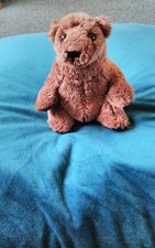 John West Brown Bear Plush Approx 5in used, good condition. 