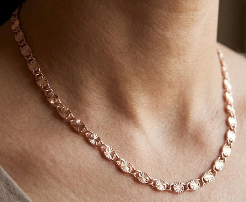 Inch copper flower chain - 14,