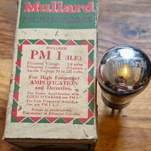 Mullard pm1 valve - mullard, hf