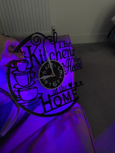 Led light wall clock - wall,