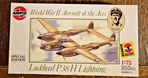 Rare vintage airfix 38h - vintage, p‑38h
