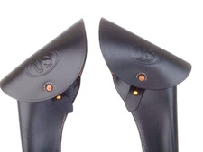 US Civil War Union Confederate Army Cavalry Leather 2 Holster Right & Left Side