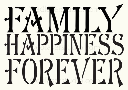 Stencil mix match family - match,