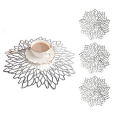Set of 4/8 Round Placemats and Coasters Table Place Mats Wedding Dining Decor