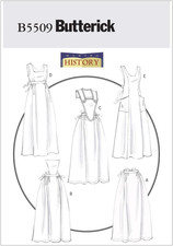 Butterick B5509 White Apron