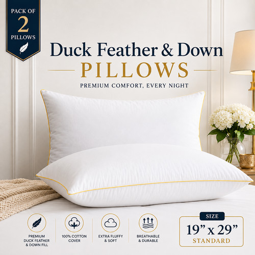 Pillows duck feathers down - pillows,