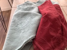 laura ashley fleur furnishing fabric duck egg and cranberry