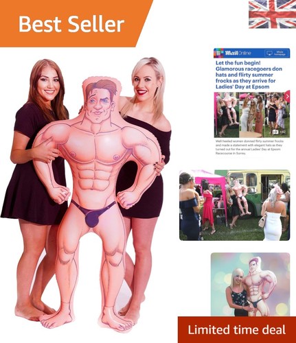 Hunky 5ft inflatable party - hunky,