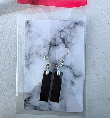 Hand made baleen earings from - baleen,