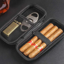 Cigar Bag Portable Cigar Humidor Travel Case Boxes for Cigar Lighter Cutter Smok