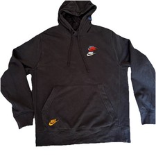 Nike Hoodie Mens Black Triple