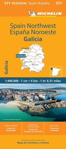 Galicia michelin region map - michelin,