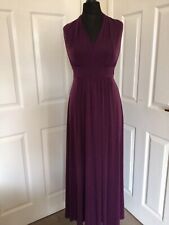 Marks and Spencer Blackcurrant Multiple Style Maxi Dress Size 10 NEW With Tags