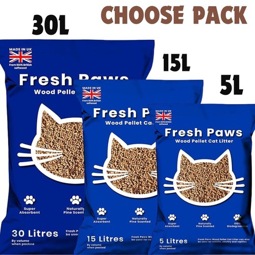 Cat litter wood - cat,