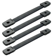 4 x Steel Reinforced Rubber Flight Case Handle Steel End Caps - Guitar Amp Strap