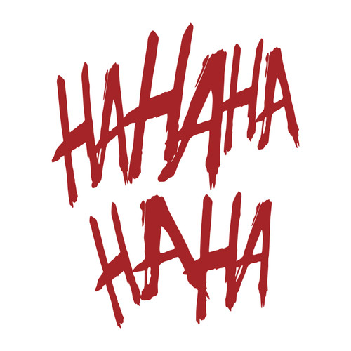 Joker hahaha vinyl - joker, decal